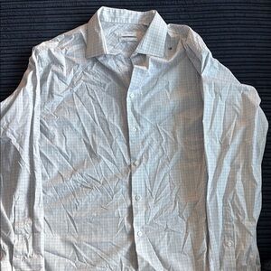 Calvin Klein White Casual Button Down Shirt